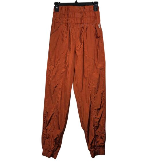 Free People FP Movement Joggers XSmall The Way Home Nylon Rust Orange Athletic - Picture 1 of 11